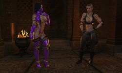 1boy 2girls 3d ass big_ass big_breasts breasts futanari gigantic_ass gigantic_breasts huge_ass huge_breasts intersex joos3dart large_breasts large_penis mileena mortal_kombat sonya_blade teaser thick thick_ass thick_legs thick_thighs thighs rating:Explicit score:25 user:dabobman