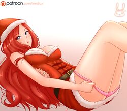 2017 alternate_costume breasts candy_cane_miss_fortune christmas cleavage female female_only league_of_legends lewdlux looking_at_viewer miss_fortune riot_games snowdown_showdown_series solo rating:Questionable score:37 user:justausername