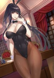 1girls abs animal_ears armpits bare_shoulders black_hair bodysuit breasts bunny_ears bunnysuit casino chair choker cleavage damegane erect_nipples eye_contact fake_animal_ears fake_ears female female_only half-closed_eyes hand_on_table huge_ass huge_breasts jabami_yumeko kakegurui long_hair looking_at_viewer nipple_bulge nipples pantyhose playboy_bunny pose red_eyes ribbon solo source_request standing table thick_thighs thighs very_long_hair wide_hips rating:Questionable score:559 user:wwc-cmc-asum