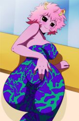 1girls 2d anus anus_visible_through_clothes artist_request ass big_ass bimbo blush bodysuit breasts dat_ass erect_nipples female female_only from_behind full_color fully_clothed hero_outfit_(mha) horns huge_ass looking_back mina_ashido my_hero_academia nipples_visible_through_clothing no_penetration pink_hair pink_skin presenting presenting_anus pussy_visible_through_clothes solo solo_female spreading vagina rating:Explicit score:266 user:DoughWryyToes