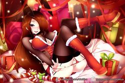 1girls big_breasts blush breasts candy_cane_miss_fortune cleavage darklux female high_heel_boots large_breasts league_of_legends looking_at_viewer miss_fortune open_mouth pussy snowdown_showdown_series solo thighhighs rating:Explicit score:66 user:justausername