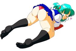 alternate_costume bulma_briefs dragon_ball dragon_ball_(classic) female looking_back nala1588 panties presenting red_panties school_uniform solo teenager rating:Questionable score:73 user:Freezer88