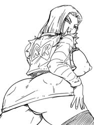 1girls alternate_version_available android_18 blonde blonde_female blonde_hair blonde_hair_female blue_eyes blue_eyes_female cameltoe cleavage curvy dragon_ball erect_nipples female gigantic_breasts huge_areolae huge_ass monochrome nekuraneko puffy_nipples short_hair short_hair_female sketch thick_hips voluptuous wide_hips yellow_hair rating:Explicit score:42 user:BatBat