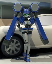  1girls 3d blazermate blue_nipples cumminham female female_only glowing_eyes green_eyes lorded medarot medarot medium_breasts nipples panties robot robot_girl robot_humanoid solo solo_female white_panties  rating:explicit score: user:bot