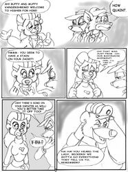 anthro baloo bear buffy_vanderschmere clothing comic disney fbz female fur furry male mammal monochrome muffy_vanderschmere rebecca_cunningham talespin talespin_crash_2 rating:Explicit score:3 user:bot