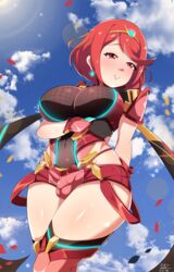 1futa 2018 ball_bulge balls_in_panties balls_under_clothes breasts bulge cameltail cleavage exlic flaccid futa_only futanari huge_breasts intersex looking_at_viewer nintendo penis_bulge penis_in_panties penis_under_clothes pyra solo wide_hips xenoblade_(series) xenoblade_chronicles_2 rating:Explicit score:176 user:justausername