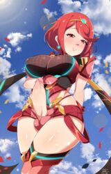 1futa 2018 ball_bulge balls balls_under_clothes breasts casual casual_erection casual_exposure casual_nudity erect_nipples erection exlic futa_only futanari horny huge_breasts intersex looking_at_viewer nintendo nipple_bulge penis penis_out pyra solo wide_hips xenoblade_(series) xenoblade_chronicles_2 rating:Explicit score:353 user:justausername