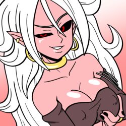 1girls 2010s android_21 black_sclera breasts dark_persona dragon_ball dragon_ball_fighterz female female_only fully_clothed humanoid long_hair majin majin_android_21 monster_girl nipple_bulge pink_skin pointy_ears red_eyes shamefuldisplay solo white_hair rating:Questionable score:66 user:SolemnTagger