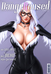 1girls big_breasts black_cat_(marvel) breasts cleavage felicia_hardy female female_only large_breasts looking_at_viewer magazine_cover marvel marvel_comics solo spider-man_(series) yupachu zipper_pull_tab rating:Questionable score:98 user:justausername