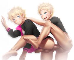 2boys anal anal_sex animated ass ass_juice barefoot blonde_hair blue_eyes blush boruto:_naruto_next_generations erection father_and_son feet gay grin homri incest male male_only multiple_boys naruto naughty_face penetration penis sex thrusting toes uzumaki_boruto uzumaki_naruto yaoi younger rating:Explicit score:246 user:bot