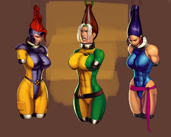 3girls aka6 amputee anna_marie belt betsy_braddock breasts brown_hair collar costume female female_only jean_grey long_hair marvel marvel_comics nipples psylocke purple_hair quadruple_amputee rogue_(x-men) straight_hair tagme white_hair x-men rating:Explicit score:165 user:HanJuri90