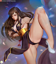 1girls alternate_costume bangs big_breasts breasts brown_eyes brown_hair chun-li chun-li_(battle_ouffit_sfv) cleavage didi_esmeralda female female_only leg_up lips long_hair looking_at_viewer out_of_frame sidelocks solo street_fighter rating:Safe score:116 user:Freezer88