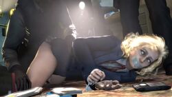 1girls 3d animated ass blonde_hair blue_eyes bondage bound_hands bound_wrists clothed_sex clothing female forced from_behind gag gagged handcuffs loop male metal_gear_(series) metal_gear_solid metal_gear_solid_v paz_ortega_andrade penetration rape restrained school_uniform shirt short_hair skirt skirt_lift sound spread_legs tape tape_gag taped_mouth vaginal_penetration video wide_eyed rating:Explicit score:386 user:Dom123456