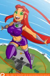 1girls 2018 aeolus06 alien auburn_hair belly beltskirt big_breasts boots breasts covered_breasts covered_nipples dc dc_comics eyelashes female female_only gauntlets green_eyes legs legwear lips long_hair navel orange_skin purple_legwear purple_skirt shoes skirt solo starfire teen_titans thick_thighs thighs rating:Safe score:101 user:crazyray08