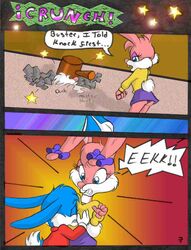 anthro babs_bunny buster_bunny comic female fur furry male mammal rabbit straight tagme tiny_toon_adventures uncensored rating:Explicit score:3 user:bot