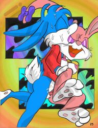 anthro babs_bunny buster_bunny comic female fur furry male mammal missionary missionary_position rabbit spread_legs spreading straight table_lotus table_lotus_position tagme tiny_toon_adventures uncensored vaginal vaginal_penetration rating:Explicit score:8 user:bot