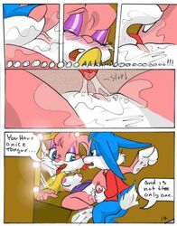 anthro babs_bunny buster_bunny comic cunnilingus female fur furry male mammal pussy_licking rabbit straight tagme tiny_toon_adventures uncensored rating:Explicit score:8 user:bot