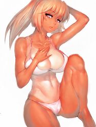 big_breasts bikini breasts cleavage dark-skinned_female dark_skin female female_only fumio_(rsqkr) large_breasts looking_at_viewer solo rating:Questionable score:100 user:justausername