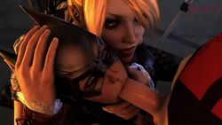 2girls 3d animated assisted_fellatio assisted_rape barbara_gordon batgirl batgirl_(arkham_knight) batman:_arkham_knight batman_(series) bi_domination blonde_hair blowjob dc dc_comics faceless_male fellatio female female_assisted_rape female_focus forced_oral harley_quinn harley_quinn_(arkham) harley_quinn_(arkham_knight) male mask oral penis quick_e rape sound video rating:Explicit score:675 user:radio_gaga