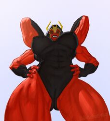 4_arms abs alien alien_girl ben_10 ben_10_omniverse big_breasts borisalien breasts cameltoe female hands_on_hips humanoid large_breasts leotard looking_at_viewer looking_down looma_red_wind multi_arm multi_eye multi_limb muscular muscular_female nipples perky_breasts pov princess red_skin skintight smile tetramand thick_thighs thighs rating:Questionable score:172 user:punkmaster