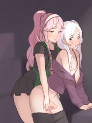 10s 2futas balls barista blush braid brown_eyes erection eyebrows_visible_through_hair fire_emblem fire_emblem_awakening flat_chest futa_on_futa futa_only futa_sans_pussy futanari futanari_penetrated futanari_penetrating headband intersex long_hair magical_ondine multiple_futa navel nintendo olivia_(fire_emblem) open_mouth penis penis_out pink_eyes pink_hair ponytail precum robin_(fire_emblem) robin_(fire_emblem)_(female) side_braids skirt small_penis smile sweatdrop uncensored white_hair yuri rating:Explicit score:174 user:bot