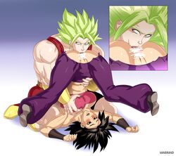 2girls anilingus artist_request ass bare_shoulders blush boots breast_grab breasts caulifla censored dragon_ball dragon_ball_super female female_only grabbing green_hair huge_ass kale kale_(berserker) large_breasts legendary_super_saiyan licking light-skinned_female light_skin lying moaning multiple_girls muscle muscular_female nipples oral pussy rimjob rimming saiyan shiny shiny_skin short_hair spiked_hair spiky_hair spread_legs super_saiyan sweat tongue_out vanbrand yuri rating:Explicit score:76 user:bot