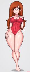 1girls areola_bulge auburn_hair big_breasts breasts brown_hair camel_toe cameltoe cleavage cleft_of_venus curvy drunkavocado ears erect_nipples eyebrows_visible_through_hair eyes_visible_through_hair female female_only freckles front_view full_body gluteal_fold gravity_falls hand_on_own_chest hourglass_figure innie_pussy inverted_nipples knees large_breasts lifeguard light_skin long_hair looking_at_viewer mound_of_venus navel_line nipples nipples_visible_through_clothing one-piece_swimsuit orange_hair patreon_username puffy_areola puffy_areolae red_hair red_swimsuit see-through solo straight_hair swimsuit thick_bottom_lip thick_thighs tight_clothes tight_clothing tight_swimsuit toes url vulva wendy_corduroy wide_hips rating:Explicit score:507 user:justausername