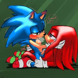 1:1 anal anthro balls blush duo echidna eulipotyphlan furry gay hedgehog knuckles_the_echidna krazyelf male male/male male_only mammal monotreme penis sonic_(series) sonic_the_hedgehog sonknux yaoi rating:Explicit score:11 user:bot