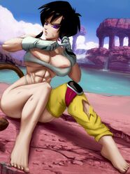 1girls abs bare_arms bare_breasts bare_legs bare_shoulders bare_thighs big_breasts black_hair calf_muscles clothed clothing color dragon_ball dragon_ball_z feet female female_focus female_only gloves hi_res large_breasts light-skinned_female light_skin looking_at_viewer muscles muscular muscular_female nipples novasayajingoku original_character purple_hair saiyan saiyan_girl short_hair sitting solo solo_female tagme tail thick_thighs rating:Explicit score:38 user:Gigiti