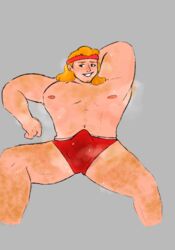 1boy bara duolingo eddy_(duolingo) hairy hairy_male long_hair male male_only muscular muscular_male musk musk_clouds musky_cock sportswear sweat sweat_stain sweaty rating:Explicit score:1 user:icedream