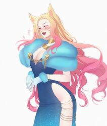 1girls ahri female female_focus female_only league_of_legends shinkodoku rating:Questionable score:14 user:mydickhurtaf