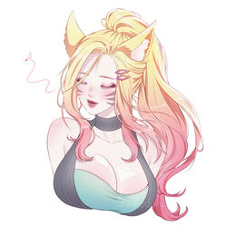 1girls ahri female female_focus female_only league_of_legends shinkodoku rating:Questionable score:26 user:mydickhurtaf