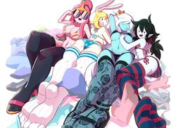 4girls adventure_time ass big_breasts bikini black_hair blonde_hair blush blush_stickers breast_grab breasts bunny_ears bunny_hood bunnygirl busty cleavage clothing eyelashes feet female fionna_the_human_girl gashi-gashi hand_on_breast human ice_queen_(adventure_time) long_hair looking_at_viewer marceline mob_face panties pink_hair princess_bubblegum skimpy stockings striped striped_clothing striped_legwear sunglasses sweat sweaty_ass sweaty_breasts tagme thighhighs vampire voluptuous white_hair wide_hips rating:Questionable score:511 user:Heatwave-The-Cat