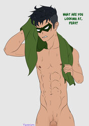 1boy abs batman_(series) damian_wayne dc dc_comics gay male male_focus male_only muscular muscular_male penis robin_(damian_wayne) robin_(dc) skinny solo solo_focus sweat sweaty sweaty_body toned toned_male tyverion yaoi rating:Explicit score:21 user:bb15gar