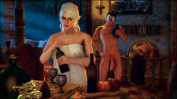 1girls 3d after_sex apples bed bedroom big_penis cd_projekt_red ciri female gloves green_eyes male mask necklace penis pillow portrait sdbtt sword the_witcher the_witcher_(series) the_witcher_3:_wild_hunt white_hair wine rating:Explicit score:28 user:TheRar