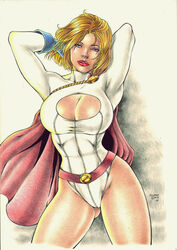 1girls 2017 arms_up big_breasts blonde_hair blue_eyes blue_gloves breasts busty cape cleavage cleavage_cutout clothed curvaceous curvy dated dc dc_comics earth-2 earth2 earth_2 ed_benes_studio eyeshadow female female_only gloves huge_breasts jsa justice_society justice_society_of_america karen_starr kryptonian large_breasts leotard lipstick makeup mascara medson_lima pinup posing power_girl red_cape red_lips red_lipstick short_hair signature solo standing stretching superheroine thick_thighs thighs voluptuous white_leotard rating:Safe score:42 user:JackieEstacadoThrowaway