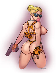 1girls 2d ass big_ass big_breasts blonde_hair breasts bubble_butt bubble_gum cassie_cage dog_tags female female_only glasses gloves gun_holster hair holster looking_back markydaysaid mortal_kombat mortal_kombat_x muscles muscular muscular_female nipples pawg shaved_side sketch solo sunglasses thong tinted_eyewear rating:Explicit score:134 user:TheRar