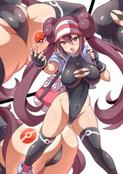 1girls alternate_breast_size alternate_costume alternate_outfit anime_style ass bag bodysuit branding_mark breasts brown_eyes cleavage curvaceous female female_only hat human human_only impossible_clothes konno_tohiro large_breasts leotard light-skinned_female light_skin long_hair looking_at_viewer multiple_views nintendo poke_ball_tattoo pokeball pokemon pokemon_bw2 revealing_clothes rosa_(pokemon) solo tattoo thick_thighs thighhighs tight_clothing rating:Questionable score:571 user:justausername