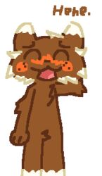  anthro blush brown_body brown_fur felid feline fur low_res male mammal mocha_(zowtie) orange_blush solo zowtie  rating:safe score: user:bot