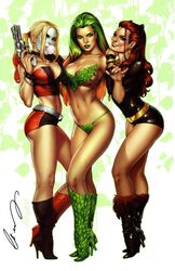 3girls ass batman_(series) batman_66 belt big_breasts black_heels black_leotard blonde_hair blowing_bubblegum boots bra bracelet breasts brown_eyes brown_hair bubblegum bustier busty cat_ears catwoman cleavage corset dc dc_comics earrings elias_chatzoudis embrace eye_contact eyeshadow facepaint fake_animal_ears female female_only full_body green_bra green_eyes green_hair green_heels green_lips green_lipstick green_nail_polish green_nails green_panties green_thong gun harley_quinn heels high_heels highlights holding_gun holding_pistol hot_pants hug julie_newmar large_breasts leotard lipstick looking_at_viewer makeup mascara nail_polish panties pinup pistol poison_ivy red_hair red_heels red_highlights red_lips red_lipstick revolver scan short_shorts shorts smile smiling spiked_bracelet straight_hair supervillain thighs thong twintails yellow_belt rating:Questionable score:132 user:JackieEstacadoThrowaway