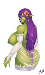 areola ass big_ass big_breasts breasts earring erect_nipples female female_only green_skin hair_ornament huge_areolae huge_breasts humanoid large_nipples lips long_hair looking_at_viewer looking_back looking_back_at_viewer muscles muscular muscular_female nipple_piercing nipples orc orc_female perky_breasts piercings pointy_ears puffy_areola purple_hair siv_(urw) solo thick_lips tusks urw white_background rating:Questionable score:177 user:justausername