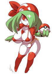 anime_style big_breasts bra breasts cleavage clothing cosplay female female_only kirlia konno_tohiro large_breasts looking_at_viewer may_(pokemon)_(cosplay) nintendo panties pokémon_(species) pokemon solo thighhighs rating:Questionable score:177 user:justausername