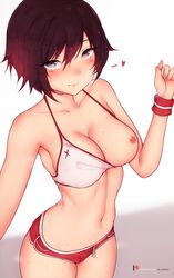 1girls areolae bluefield blush breasts cameltoe cleavage female female_only gym_uniform horny looking_at_viewer nipples one_breast_out panties ruby_rose rwby selfie solo tagme rating:Explicit score:389 user:justausername