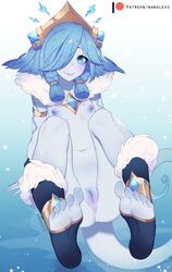 1girls 2018 anus areolae blue_skin blush breasts clothing feet female female_only flat_chest footwear league_of_legends looking_at_viewer nanoless neeko nipples pussy riot_games short_hair small_breasts snowdown_series soles solo toes true_flat_chest winter_wonder_neeko winter_wonderland_series rating:Explicit score:274 user:justausername