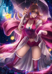 1girls axsens blonde blonde_female blonde_hair breasts cleavage clothing crown dress earrings female female_only gloves human jewelry legwear long_hair looking_at_viewer mario_(series) nintendo princess_peach solo standing super_mario_bros. thick_thighs thighhighs thighs umbrella white_gloves rating:Questionable score:121 user:justausername