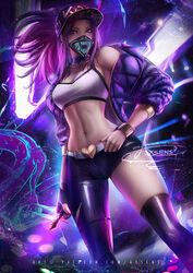 1girls akali alternate_costume axsens female hourglass_figure k/da_akali k/da_series league_of_legends legs slender_legs slender_waist solo standing thighs wide_hips rating:Questionable score:157 user:chooped