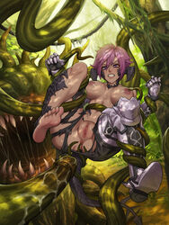 1girls abs anus areolae au_ra blush breasts defeated female female_only final_fantasy final_fantasy_xiv forest gritted_teeth morbol nipples pink_hair plant rape restrained scales sefuart sin_faye tentacle tentacle_grab tentacle_rape tentacle_sex torn_clothes xaela rating:Explicit score:140 user:aajaxx