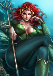 amber_heard aquaman_(series) aquaman_2018 breasts cleavage dandon_fuga dc dceu female female_only long_hair looking_at_viewer mera red_hair solo rating:Questionable score:247 user:justausername