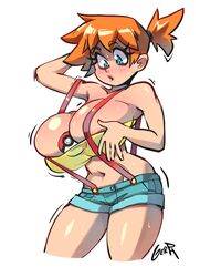 1girls big_breasts breasts bursting_breasts cleavage female female_only gerph huge_breasts human human_only kasumi_(pokemon) large_breasts misty_(pokemon) nintendo overflowing_breasts pokemon pokemon_rgby solo text watermark wide_hips rating:Questionable score:225 user:justausername