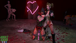 2girls 3d abs barbara_gordon batgirl batgirl_(arkham_knight) batman:_arkham_knight batman_(series) bondage dc dc_comics gag grenade harley_quinn harley_quinn_(arkham) harley_quinn_(arkham_knight) hitachi_magic_wand mannequin pussy rating:Explicit score:25 user:RotaryDrill